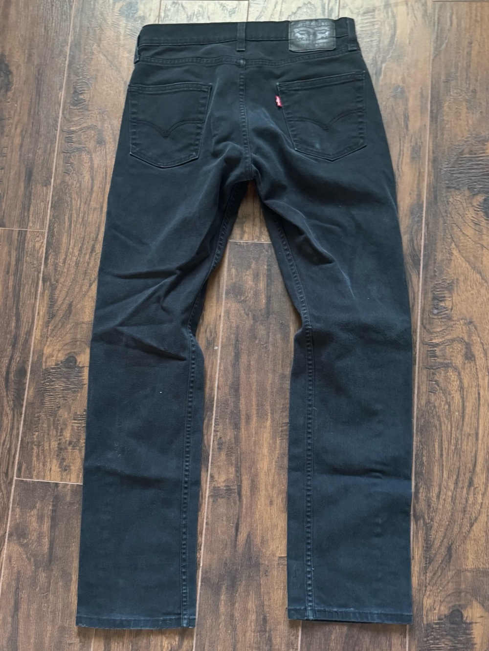 Levi's 513 Black Slim Straight Jeans